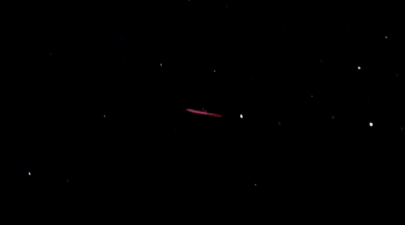 8-12-2021  UFO Cigar Band of Light Portal Exit Hyperstar 470nm IR LRGBYCM Tracker Analysis